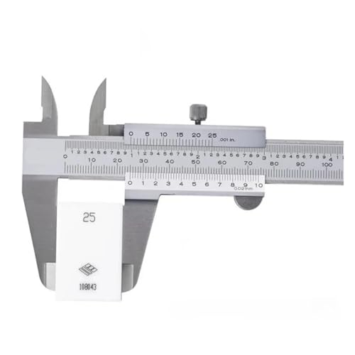 Pied à coulisse en acier inoxydable trempé avec vernier de haute finition