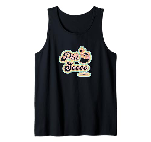 Verano PIU Secco para un Amante del Vino Blanco - diseño Vintage Camiseta sin Mangas