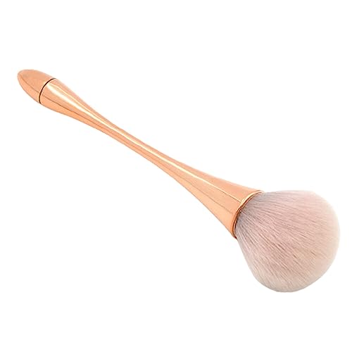 Pennello per cipria extra large non lascia pelucchi, miele in polvere, pennello morbido per trucco, senza lasciare traccia, trucco a vita piccola, comodo e rispettoso dell'ambiente.