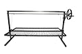 Iron Argentinian Style Santa Maria Grill- Size : 100 x 50 cm (40 x 20 in) (Iron Argentinian Style Santa Maria Grill (Only Grill))