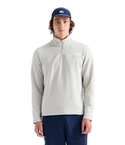 Image of THE NORTH FACE mens Cedar Trail Grid Fleece Quarter Zip Jacket | Cold Weather Top With Durable, Reinforced Bindings