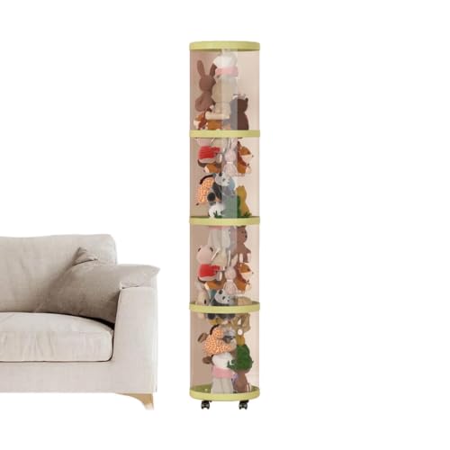 Dottduya Stuffed Animal Tube Storage - Caja de almacenamiento para juguetes
