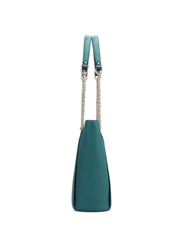 Image of Da Milano Women's Leather Shoulder Bag - Blue