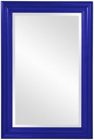 <h3>Vivid Ultramarine Wood-Framed Mirror</h3>