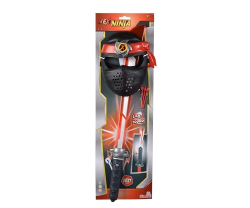 Next Ninja sabre et masque rouge avec accessoires de combat de jeu