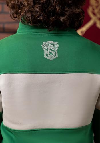 Adult Cakeworthy Slytherin 1/4 Zip Sweater | Harry Potter Apparel4