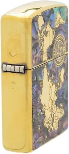 Encendedor Zippo Shell-World Map Oil con Grabado y Adhesivo miniatura 5