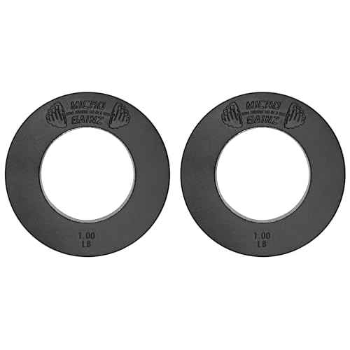 Image of Micro Gainz Calibrated Fractional Weight Plate Set of 2 Plates, Choose Set (.25LB-1.25LB), Designed for Olympic Barbells for Strength Training & Micro Loading Bar Weights, Made in USA