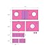 DHP Star Loft Bed, Pink & Purple Kid's Curtain Set Pink and Purple