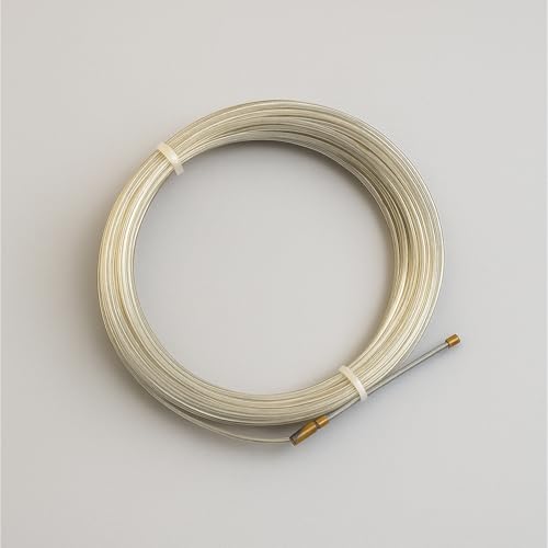 10 Metre Elektrikçi Sustası Plastik Kaplamalı Spiral Kablo Çekme Teli Boru İçi Kılavuz Tel Tesisat