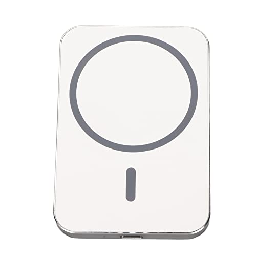 Car Charger,15W Fast Charging Auto Clamping Car Charger Phone Mount,Powerful Magnetic,Support Qc2.0/3.0,360° Rotation Stable Sturdy (White)