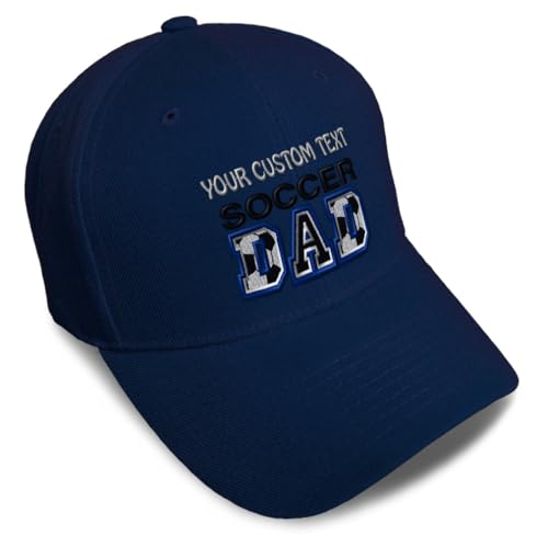 Image of Custom Baseball Caps for Men & Women Embroidered Soccer Dad B Embroidery Ladies & Men Baseball Hats Acrylic