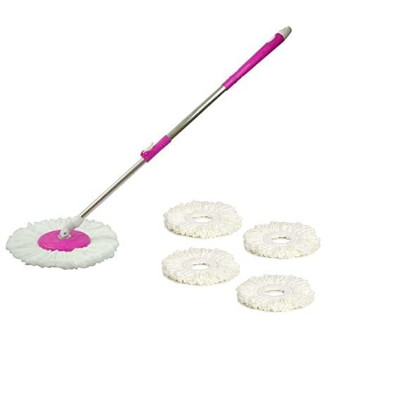 TWONE Spin Mop Expandable Stainless Steel Stick Rod with 5 Refill (Assorted Colour) (B08YDYP5LW) Amazon Price History, Amazon Price Tracker