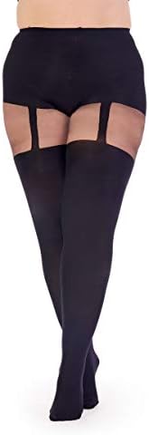 Curves Plus Size Suspender Tights 