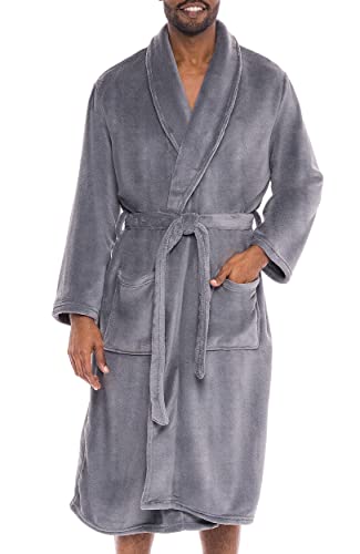 Alexander Del Rossa A0114STLMD Mens Robe Plush, Mens Bath Robes For Men, Mens Robe Plush, Men'S Bathrobes cover