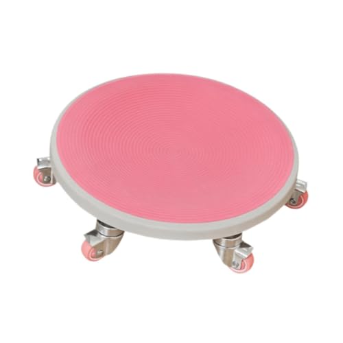 Menolana Roller Wheel Ab Exercise Disc Quiet Ergonomic Men Women Compact Training Abdominal Roller Wheel for Sports Workout Fitness, Pink