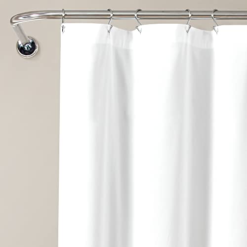 Rideau de douche à volants blancs Allison 183x183 cm