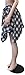 Women's Plaid Skorts Skirts High Waist Tie Front Pleated Summer Asymmetrical A-Line Short Skirt Clubwear Black White