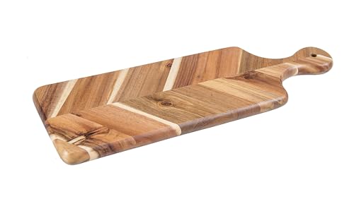 Tabla de cortar rectangular de madera acacia y rubberwood miniatura 1