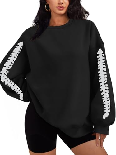 Sweat à capuche surdimensionné femme en polaire col rond