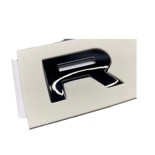 Image of Sports Line 3D Raised Hood and Rear Letter Emblems with 3M Adhesive Backing (Black)