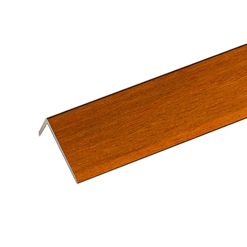 Profilo Angolare Protezione per Bordi Scale in PVC Effetto Legno Naturale, Profilo Bordi Gradini a L Scale in Legno, Modanatura Bordi Scale Impermeabile(Style C)