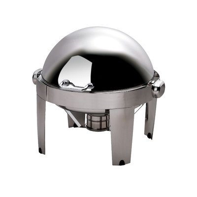 1A17610C IBIS Stackable Round Roll Top Stainless Steel Chafing Dish