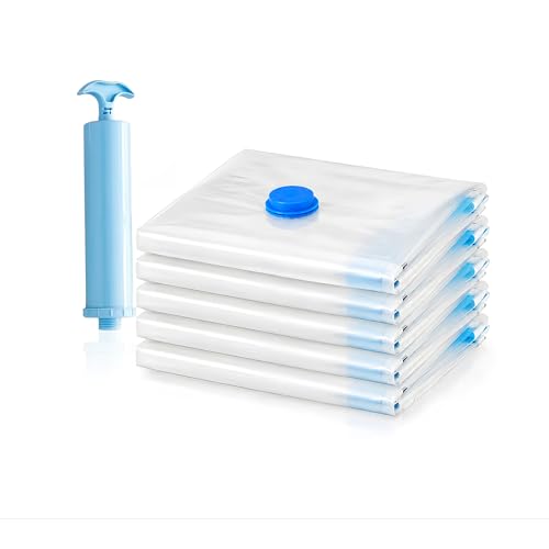 The Better Home Vacuum Bags for Clothes with Hand Pump Space Saver Vacuum Storage Bags for Blankets Clothes | Compression Packing Bags for Travel House Shifting Winter Storage