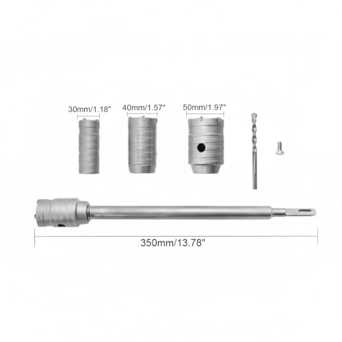 Set de sierras para agujeros 30 40 50mm con extensión miniatura 5