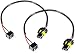 Xotic Tech 2X H7 Pigtail Wire Wiring Harness Cable Adapter for Xenon Ballast Headlight Kit to Stock 9006 Socket