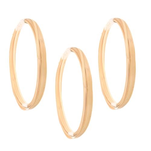 OSALADI Rotin Naturel Fait Main pour Artisanat 3 Rouleaux de Bande de Rotin en Bambou Jaune Total 9 Mètres Matériau pour Fabrication de Paniers et Décoration DIY