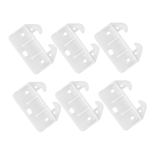HAMPPLIES 6個プラスチック製蟹形引き出しガイド センターマウント対応 簡単取付け 家具用キャビネット ワードローブ 引き出し補修パーツ