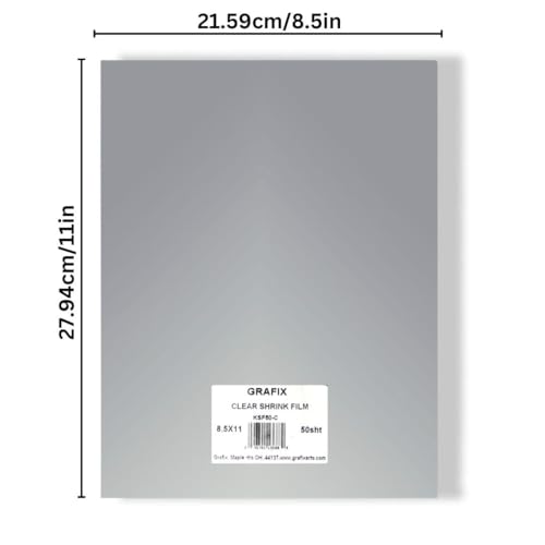Grafix Shrink Film - Clear Transparent 8.5