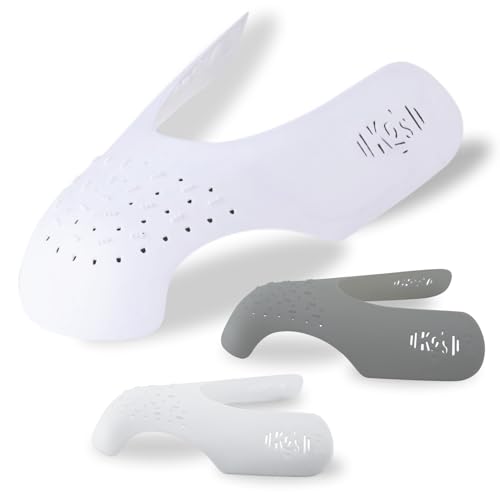Kg’s Crease Guards – Anti Crease Shoe Protector, Heavy Duty Shield Inserts for Shoe Crease and Safety Protection, Set of 4 Pairs (Large)