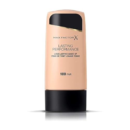 MAX FACTOR Lasting Performance Face Foundation Make Up, Over 10 Different Cosmetic Shades Poducts To Choose From - (100 Fair, 1 PACK) by Max Factor