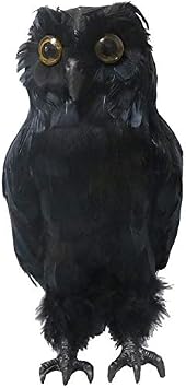 Artificial Owl Figurine Fake Feathered Owl Landscape Animal Ornaments Crafts, Garden & Yard Decoration