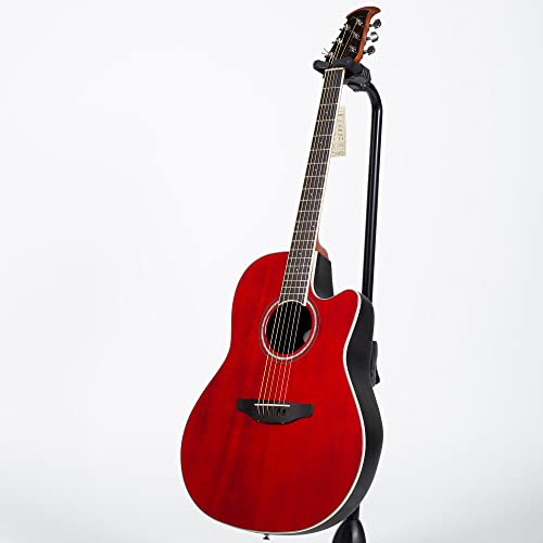 Ovation CS24-RR Celebrity Standard Mid Depth Ruby Red elektrisch-akoestische westerngitaar (OV531124)