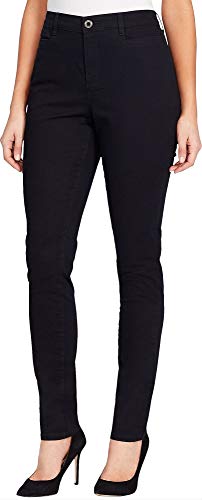 Gloria Vanderbilt Women's Amanda Refined Trouser Pant, Black, 8 Short