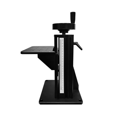 Plataforma de elevación manual ajustable con mesa deslizante, columna de tornillo de altura Precis para experimentos ópticos, ideal para aplicaciones de investigación