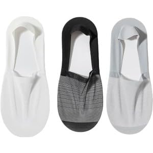 New Men And Women Thin Mesh Non-slip Invisible Socks Breathable Cotton Blend Socks (Free Size) (Pack of 3)