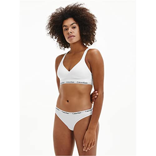 Calvin Klein Soutien-Gorge Brassière Liftante Femme Rembourrée, Multicolore (White), XXL