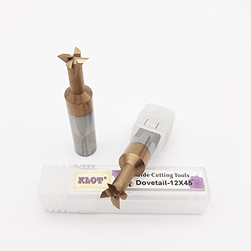 Klot 2-20 Altin Coated Solid Carbide Dovetail Milling Cutter 2Mm-20Mm 45°60°75° End Mill cover