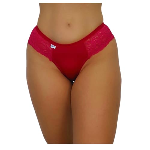 Kit 5 Calcinhas Tanga Maravilha – Laterais de Renda, Sensual e Confortável – Modelo Fio Dental – Alg