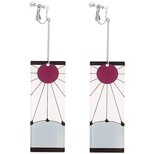 OEIOTEI Kamado Tanjirou - Pendientes para cosplay, accesorios de animación, pendientes periféricos de acrílico personalizados Kamado T, regalo para entusiastas del anime | Ya disponible en tu tienda friki favorita! En mundofriki.es!