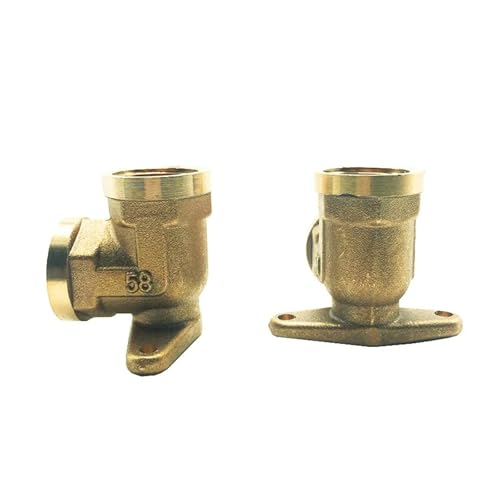 Codo grueso de latón hembra de 1/2' a 1/2' con base fija for tubería (1 unidad) Plumbing Fittings