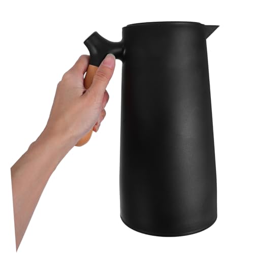 Termo de 1L con asa de madera ideal para mantener el agua fría o caliente en casa y de viaje 5