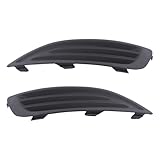 ApplianPar Front Left and Right Side Bumper Fog Light Lamp Lens End Cover Grill for Ford Fiesta 2014-2018