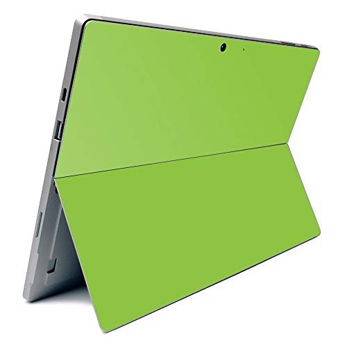 Image of MightySkins Carbon Fiber Skin for Microsoft Surface Pro 7 - Solid Lime Green | Textured Carbon Fiber Finish | Easy to Apply, Remove, and Change Styles | Made in The USA (CF-MISURPR7-Solid Lime Green)