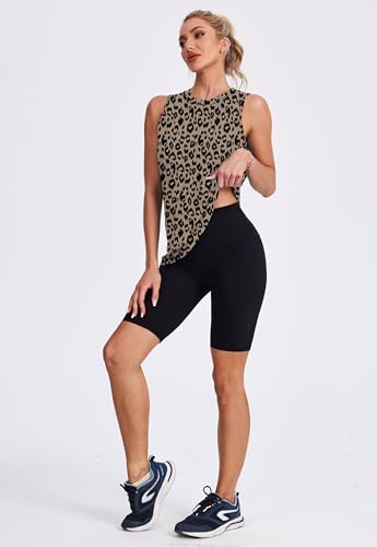 Image of Womens Workout Tank Tops Lightweight Sleeveless Shirts for Women Loose Fit Tops for Athletic Running Tennis Yoga