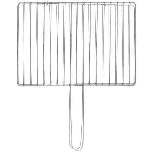 GANAZONO Grill Utensils Barbecue Tool Fish Holder Clip Stainless Steel Mesh Clamp